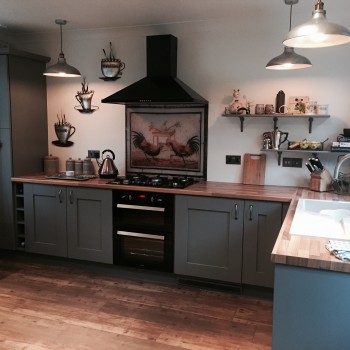 Fitted kitchen in Quarry Bank - Dust grey Shakern