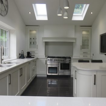 Painted porcelain shaker kitchen