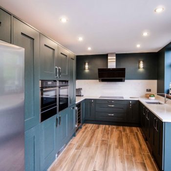 Green Shaker kitchen