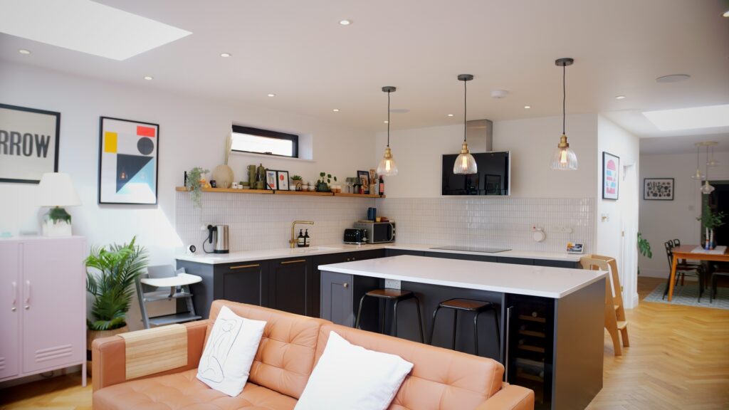 Metro tiles compliment this stunning kitchen in Oldswinford