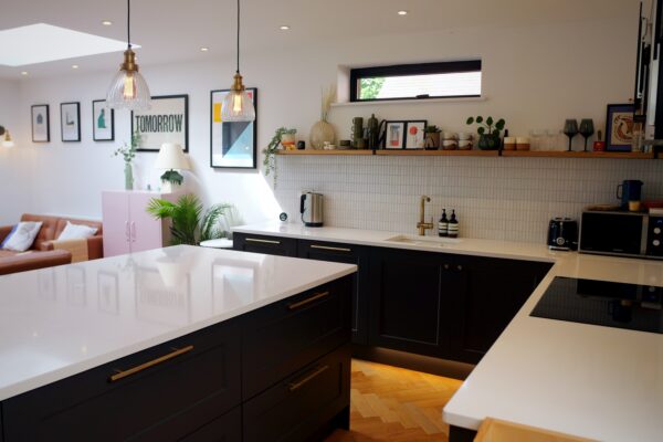 Metro tiles compliment this stunning kitchen in Stourbridge
